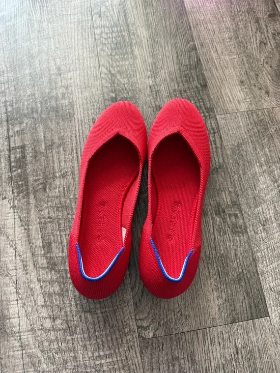 Rothy’s red round toe Flats BNWOBox - Picture 2 of 7